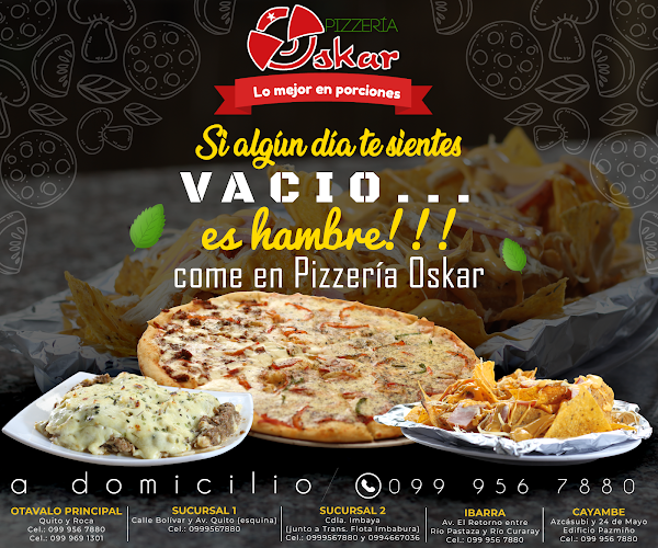 Opinii despre Oskar Pizzería în Otavalo - Gastronomía y hostelería