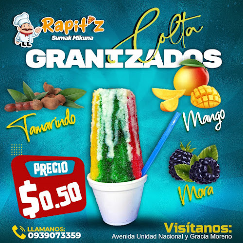 Rapitz. Restaurant. Desayunos. Almuerzos. Meriendas. Pizza. Crepes. Granizados - Quito