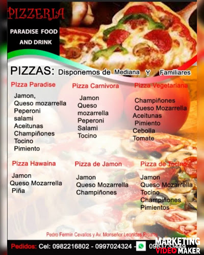 Opinii despre Paradise Food And Drinks în Riobamba - Gastronomía y hostelería