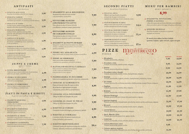 Restaurant Pizzería Mediterráneo