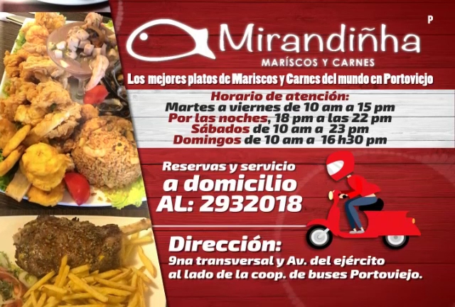 Opinii despre Mirandiñha Restaurant Portoviejo în Portoviejo - Gastronomía y hostelería