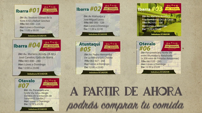 Opinii despre Chifa Excelencia 3 în Ibarra - Gastronomía y hostelería