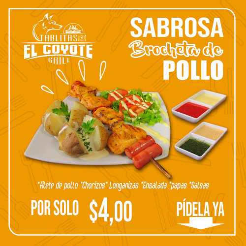 Tablitas El Coyote. Comidas a la Parrilla y Asados - Gastronomía y hostelería