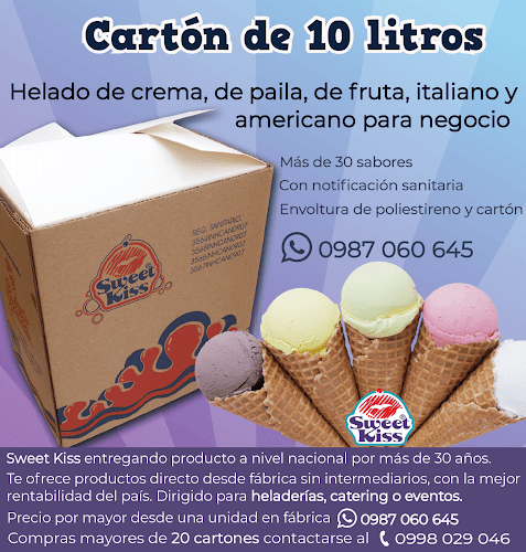 Comentarii opinii despre Sweet Kiss Ambato, Venta de helados