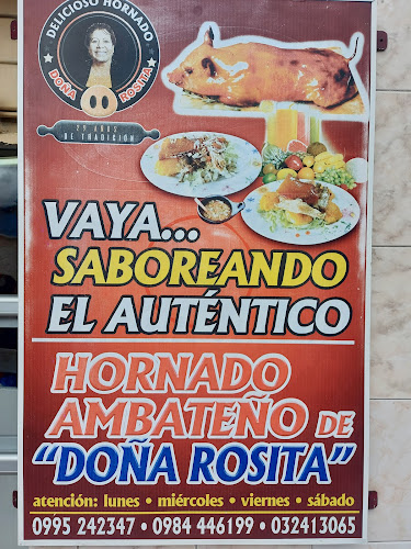 Opinii despre Hornados Doña Rosita în Ambato - Gastronomía y hostelería