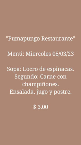 Restaurante Cafeteria "Pumapungo"