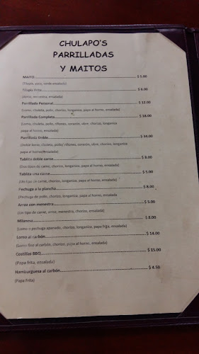 CHULAPO'S Parrilladas Y Maitos