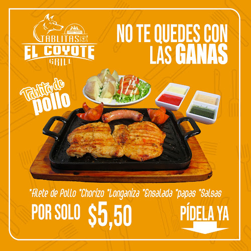 Opinii despre Tablitas El Coyote. Comidas a la Parrilla y Asados în Tulcán - Gastronomía y hostelería
