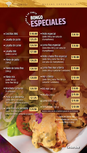 BONGO WINGS - Otavalo