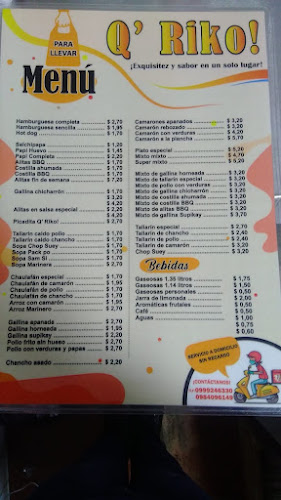 Opinii despre Q' RIKO! în Tulcán - Gastronomía y hostelería