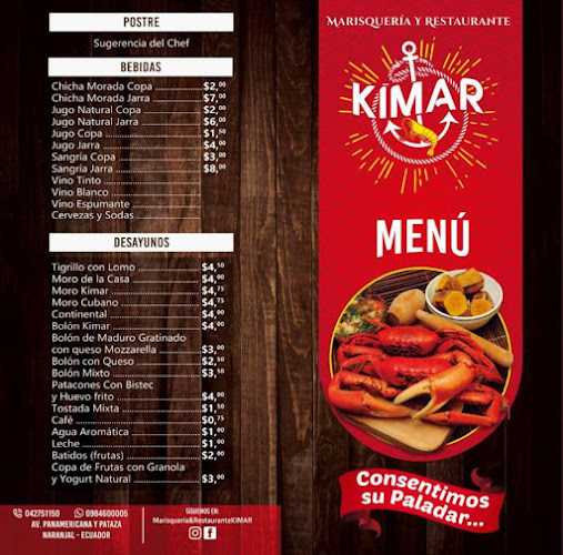 Opinii despre Marisqueria & Restaurant KIMAR în Naranjal - Gastronomía y hostelería