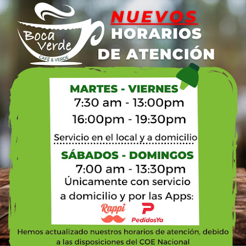 Comentarii opinii despre CAFETERÍA BOCA VERDE