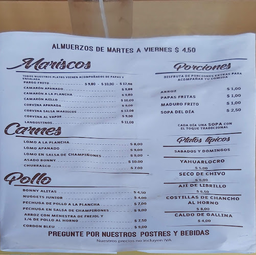 Opinii despre Bonny Restaurant în Riobamba - Gastronomía y hostelería