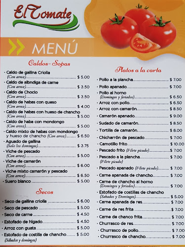 Opinii despre Restaurante El Tomate în Portoviejo - Gastronomía y hostelería