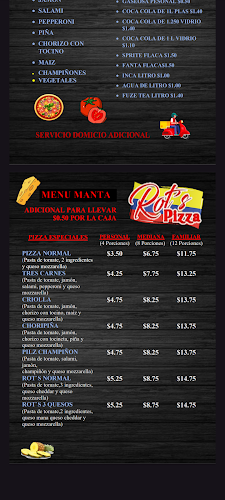 Opinii despre Rot's pizza în Manta - Gastronomía y hostelería