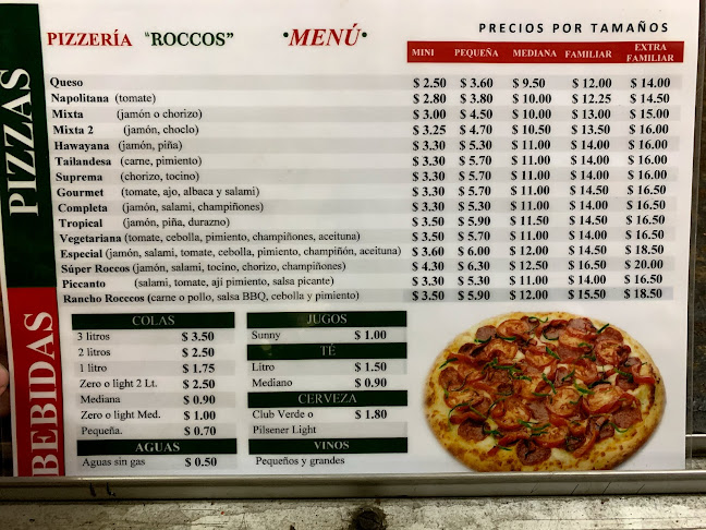 Opinii despre Pizzeria Roccos în Portoviejo - Gastronomía y hostelería