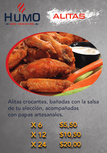 Opinii despre HUMO ALITAS, COSTILLAS Y MÁS în Manta - Gastronomía y hostelería