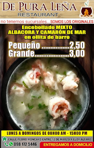 Opinii despre Restaurant de Pura Leña , gongrepiche (el original) în Portoviejo - Gastronomía y hostelería