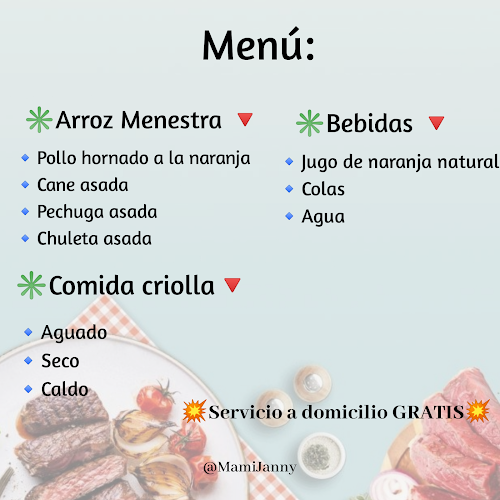 La Sazón de Mami Janny - Comidas Criollas y Asados