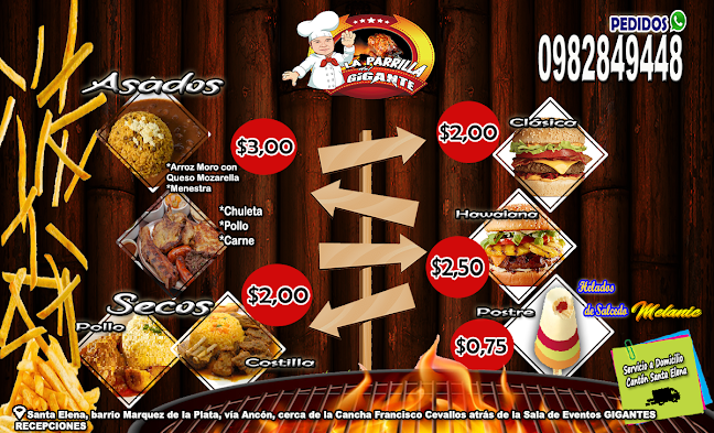Opinii despre LA PARRILLA DEL GIGANTE în Santa Elena - Gastronomía y hostelería