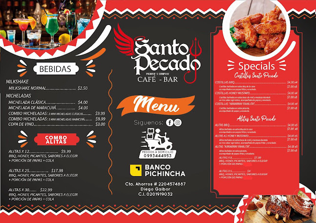 Opinii despre Santo Pecado în San Miguel - Gastronomía y hostelería