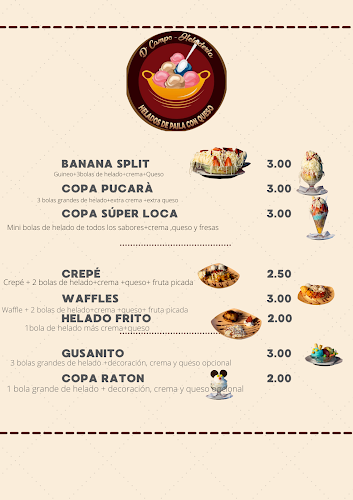 GUVI-Heladería y Cafetería "helados de paila con queso"
