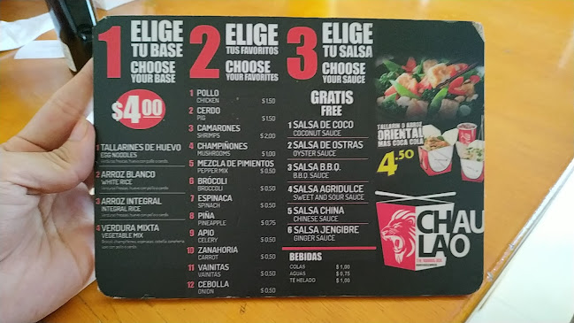 Opinii despre Chau Lao Flavio Reyes în Manta - Gastronomía y hostelería