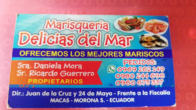 Opinii despre Marisquería Delicias del Mar în Macas - Gastronomía y hostelería