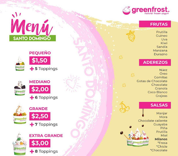 Opinii despre Heladería Greenfrost Santo Domingo (Calle del Colesterol) în Santo Domingo - Gastronomía y hostelería