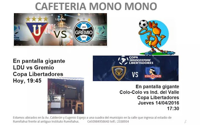 Opinii despre Cafetería Mono Mono în Quito - Gastronomía y hostelería