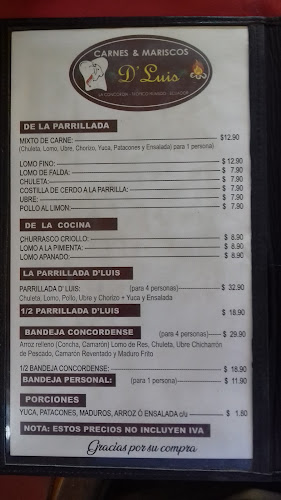 Carnes y Mariscos D'Luis