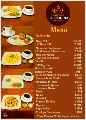 Cafetería "La Esquina" - Gastronomía y hostelería