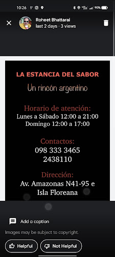 Comentarii opinii despre LA ESTANCIA DEL SABOR