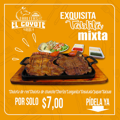 Tablitas El Coyote. Comidas a la Parrilla y Asados - Tulcán