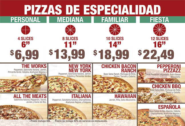 Pizza Papa John's - Quito