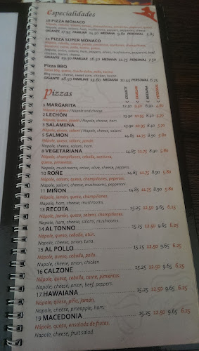 Opinii despre Mónaco de Los Álamos Pizza&Grill în Riobamba - Gastronomía y hostelería