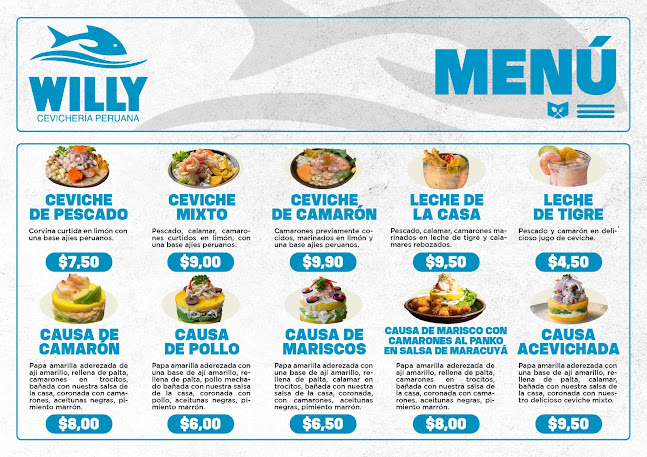 Opinii despre Willy Cevicheria Peruana în Guayaquil - Gastronomía y hostelería