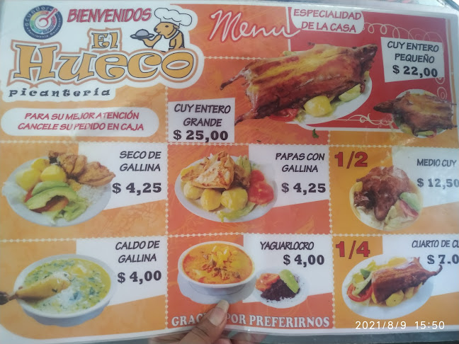 Opinii despre Picantería el Hueco în Sangolquí - Gastronomía y hostelería