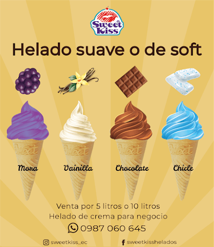 Sweet Kiss Ambato, Venta de helados - Gastronomía y hostelería