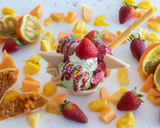 Dulces y WAFFLES Heladeia - Manta