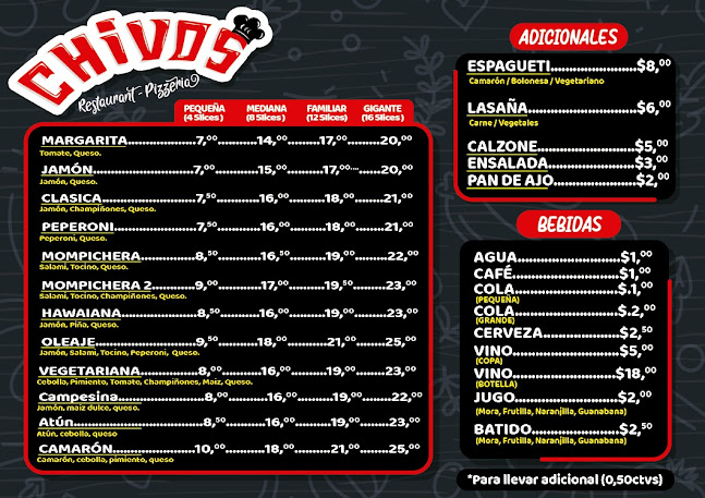 Chivo's Pizzeria y restaurante - Gastronomía y hostelería