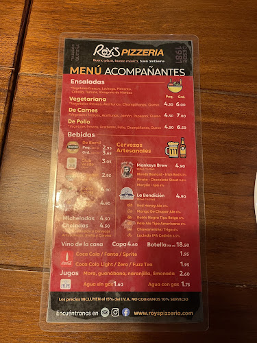 Opinii despre Roy's Pizzería - QUITO în Quito - Gastronomía y hostelería