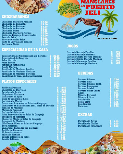 Opinii despre Manglares en Puerto jeli By chef victor în Santa Rosa - Gastronomía y hostelería